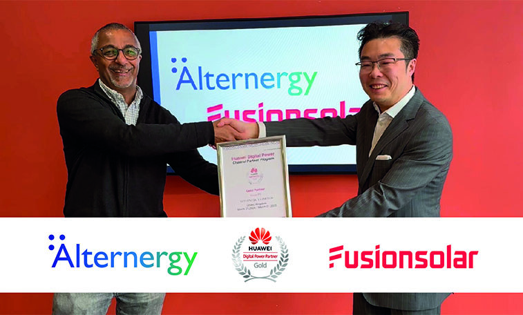 Alternergy Huawei FusionSolar Gold Partnership | Alternergy
