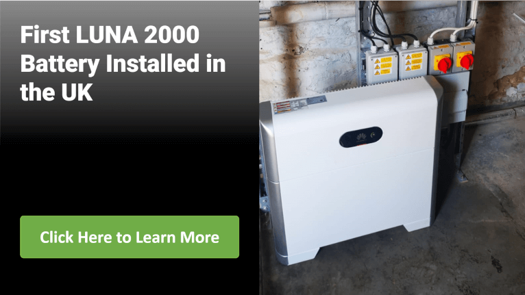 Installation of the first Huawei LUNA2000 in the UK